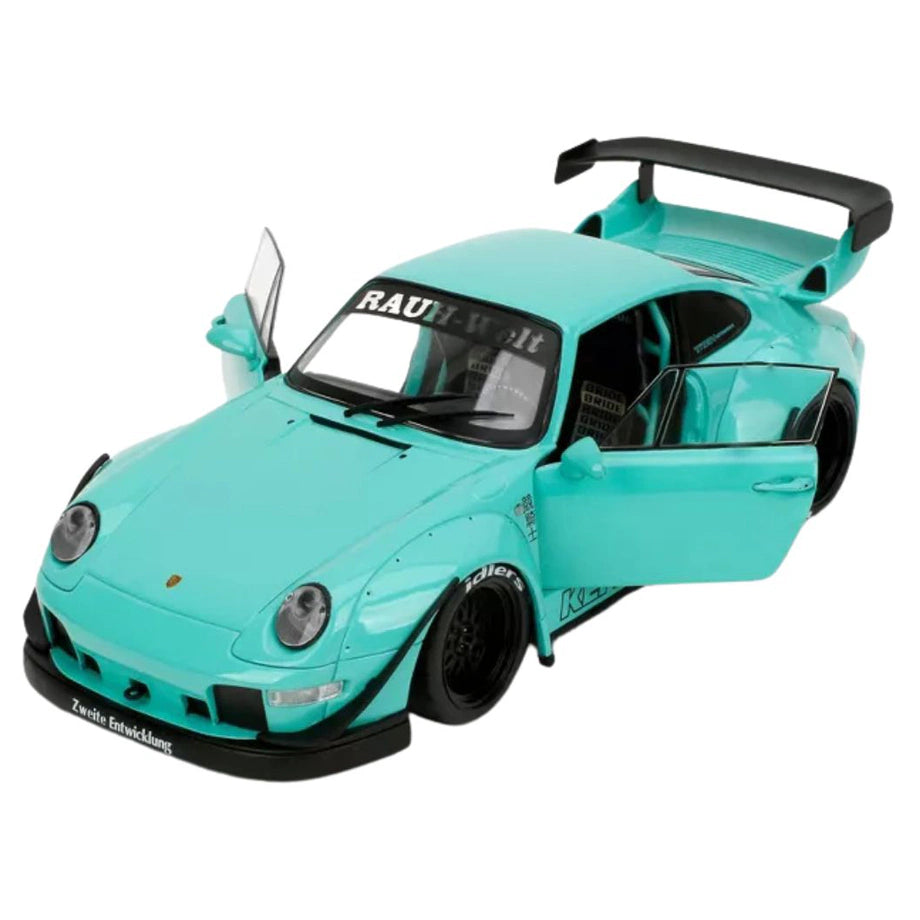 Jada Pink Slips Porsche RWB Kei Kishi Die-Cast Car (1:18, Mint Green)