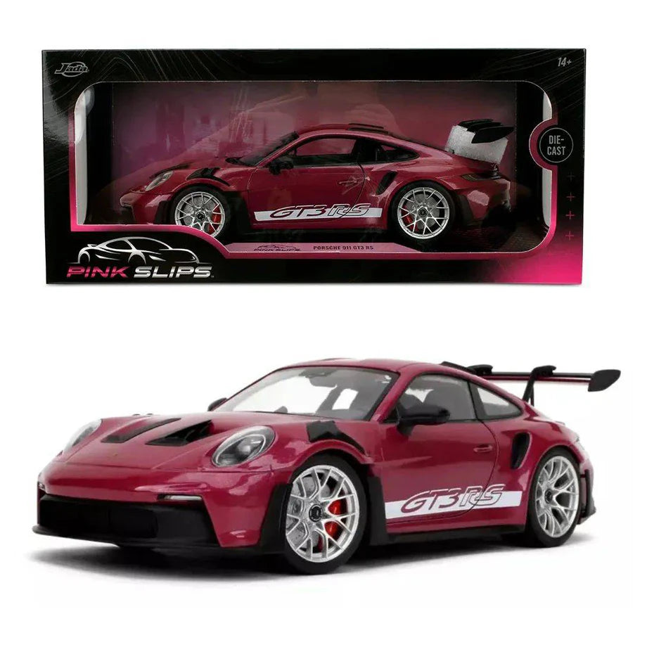 Jada Pink Slips Porsche 911 GT3 RS Die-Cast Car (1:18, Pink)