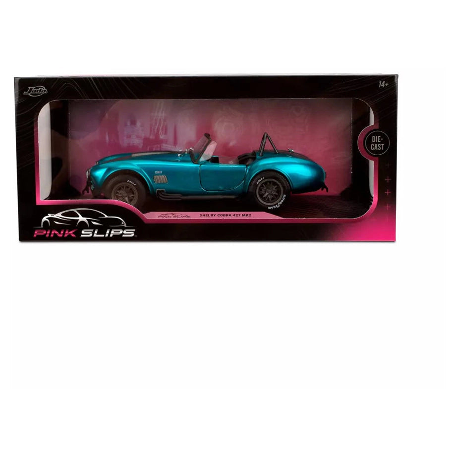 Jada Pink Slips Shelby Cobra 427 MK2 Die-Cast Car (1:18, Teal Blue)