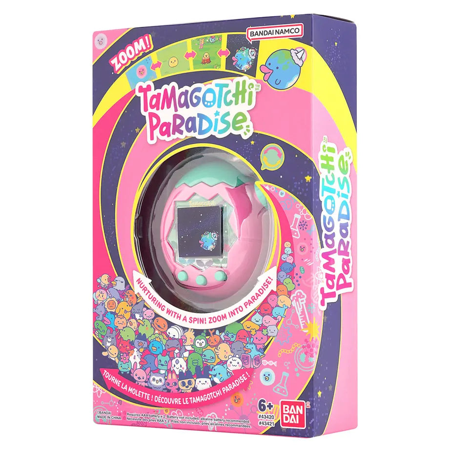 Tamagotchi Paradise Jade Forest Land Virtual Reality Pet (Pink/Green)