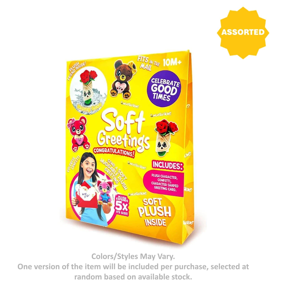 Soft Greetings Congratulations! Plush Toy Gift Set (Assorted)