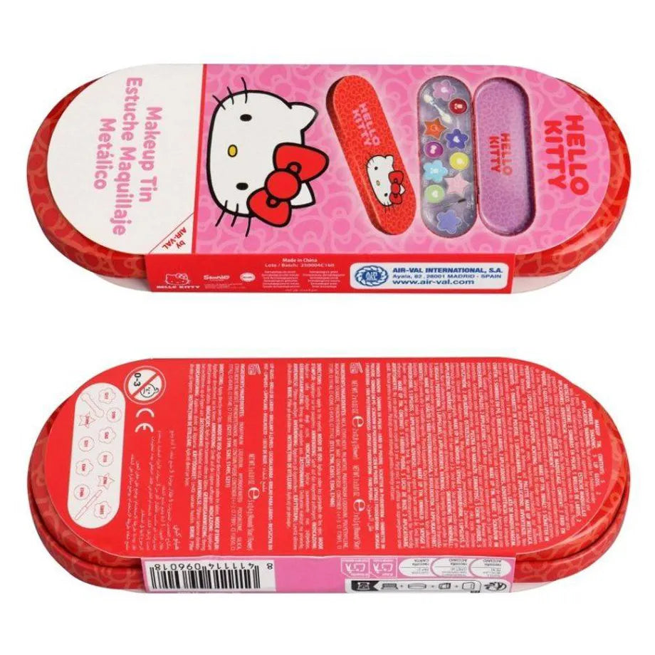 Air-Val Sanrio Hello Kitty and Friends Hello Kitty Makeup Tin Case (Red/Pink)
