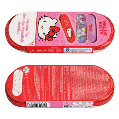 Air-Val Sanrio Hello Kitty and Friends Hello Kitty Makeup Tin Case (Red/Pink)