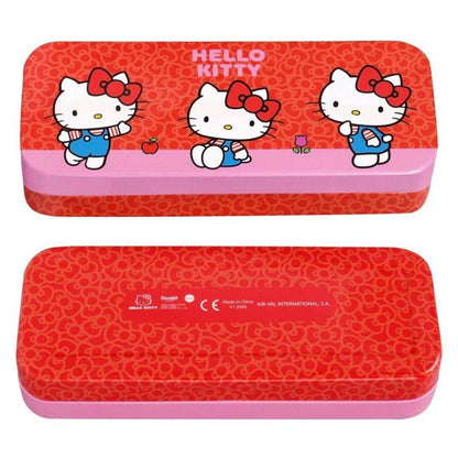 Air-Val Sanrio Hello Kitty and Friends Hello Kitty Makeup Tin With 3 Folding Trays (Red/Pink)