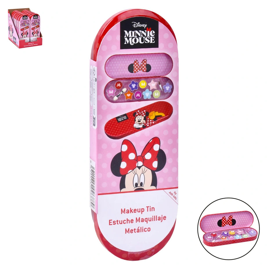 Air-Val Disney Minnie Mouse Makeup Tin Case (Red/Pink)
