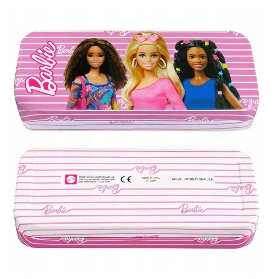 Air-Val Barbie 3-Tiered Makeup Tin Case (Pink)