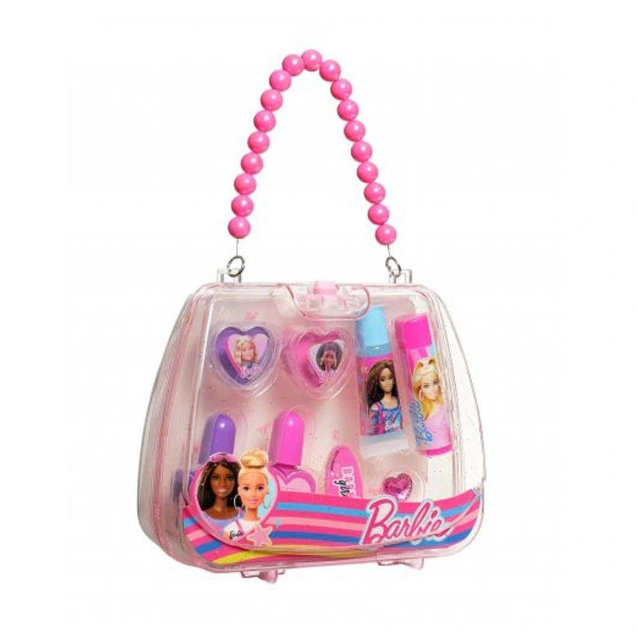 Mattel Barbie Compact Makeup Bag (8 Pieces)