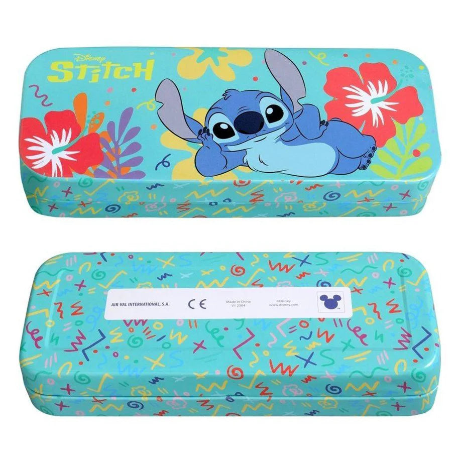 Air-Val Disney Lilo & Stitch Stitch Makeup Tin With 3 Folding Trays (Blue)