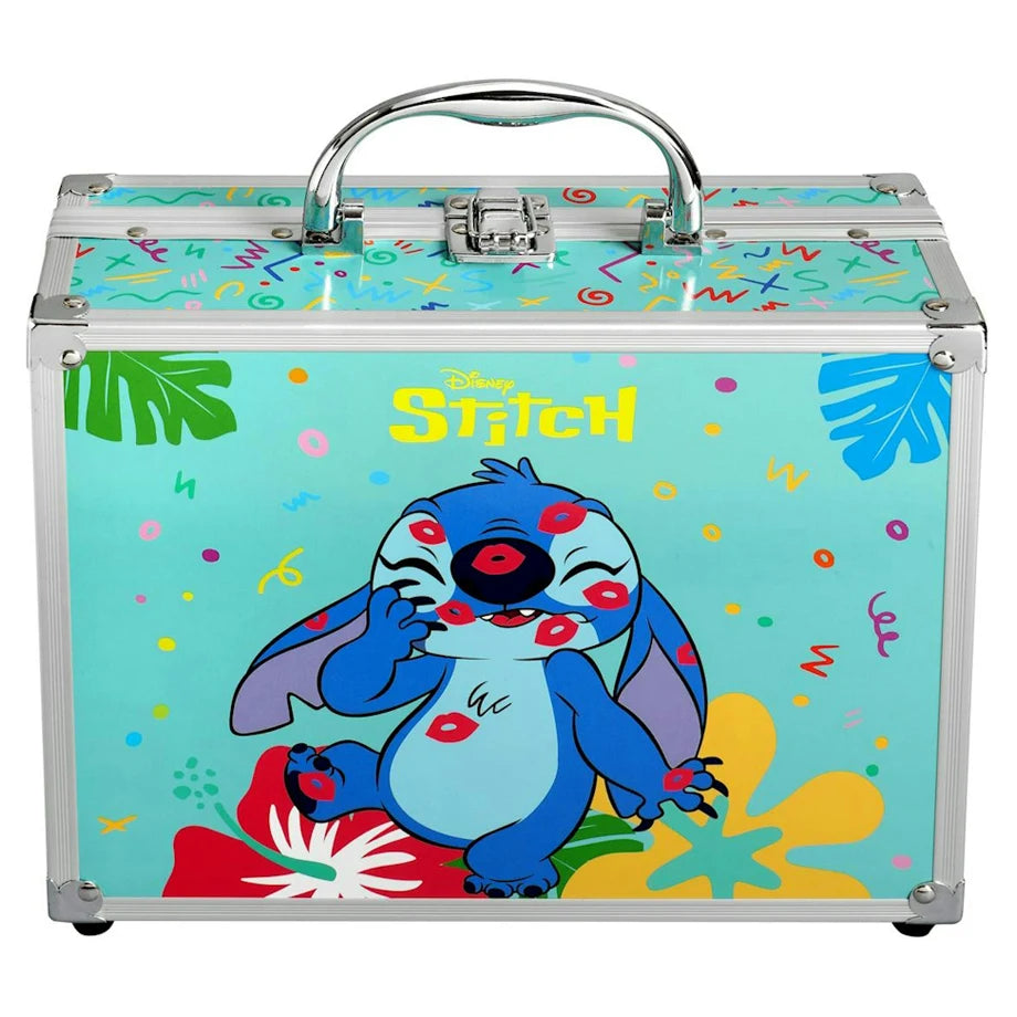 Air-Val Disney Lilo & Stitch Stitch Large Makeup Case with Folding Trays