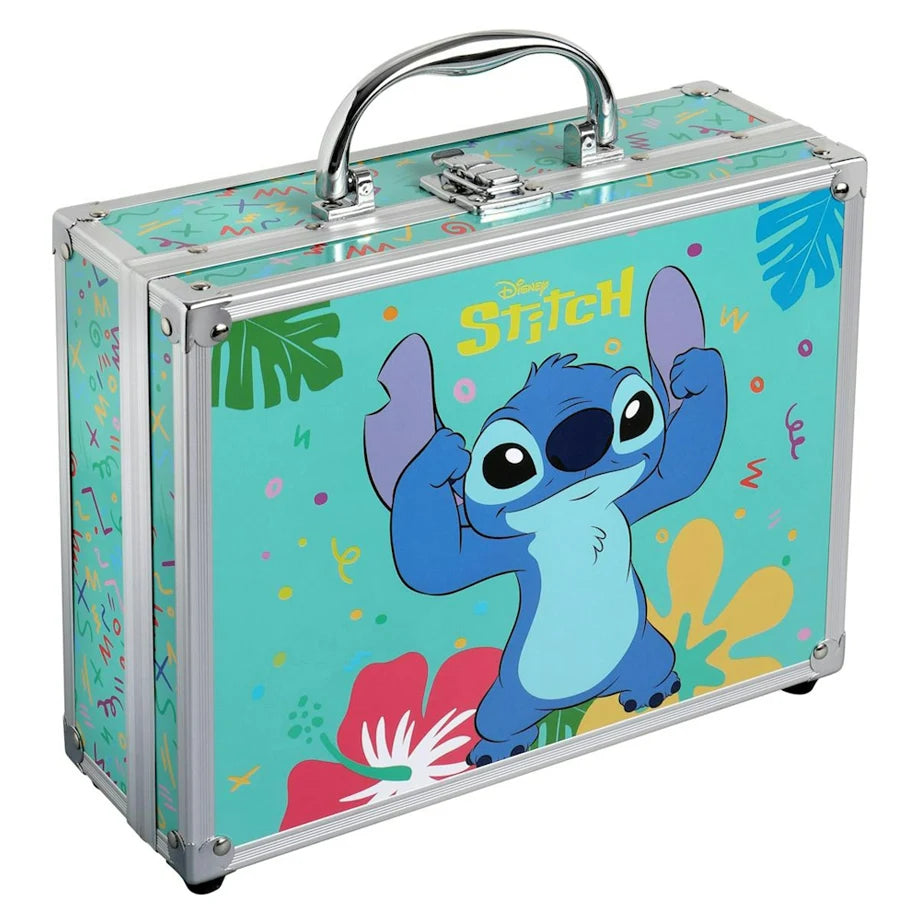 Air-Val Disney Lilo & Stitch Stitch Large Makeup Case with Folding Trays