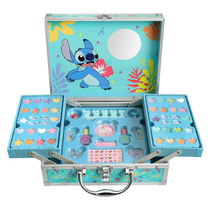 Air-Val Disney Lilo & Stitch Stitch Large Makeup Case with Folding Trays