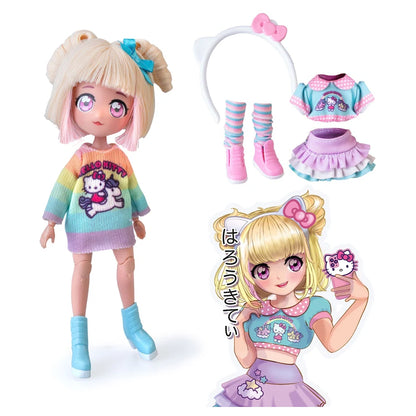 Sanrio Hello Kitty and Friends Unicorn Manga Fashion Doll (19.5 cm)