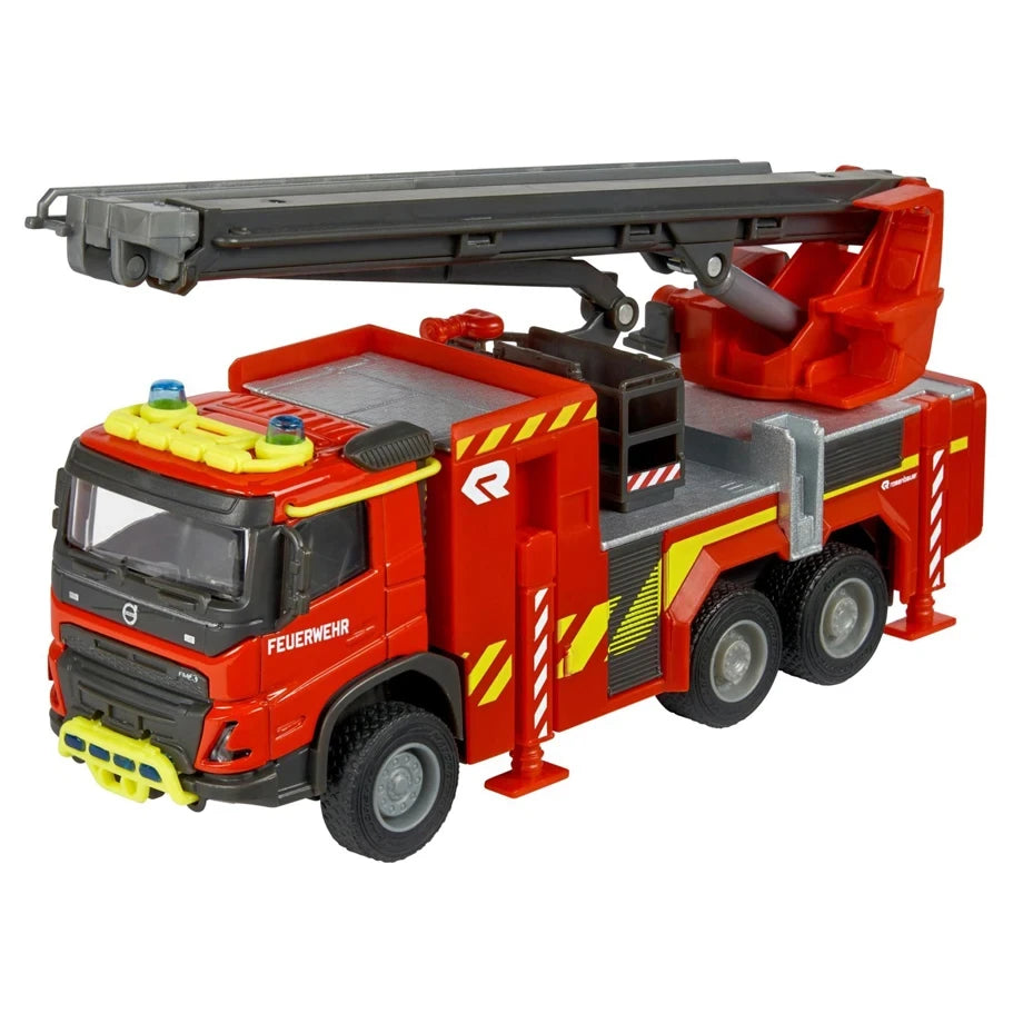 Majorette Grand Series Metal Volvo FMX Fire Truck Die-Cast Vehicle (19 cm, Red)