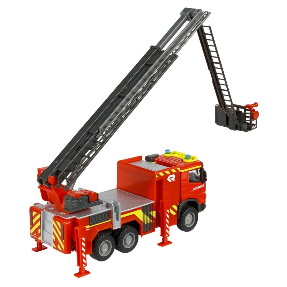 Majorette Grand Series Metal Volvo FMX Fire Truck Die-Cast Vehicle (19 cm, Red)