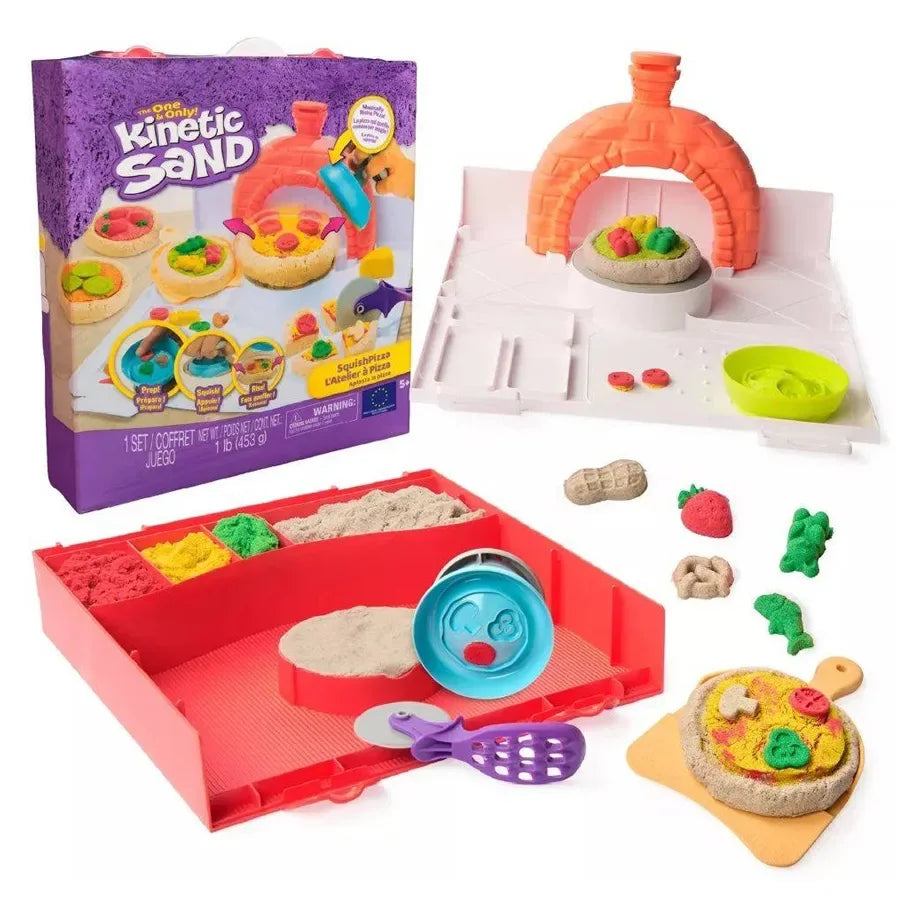 Spin Master Kinetic Sand Squish Pizza Playset (453 g)