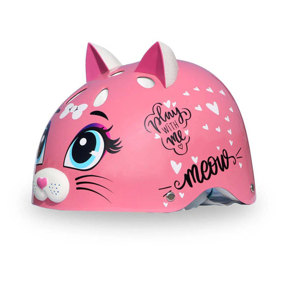 Street Jam Kitty-Cat Kids' Helmet (S, 52-54 cm, Pink)