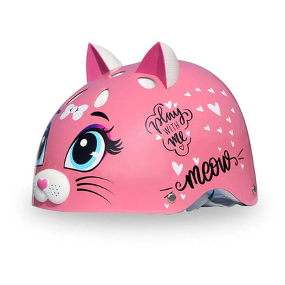 Street Jam Kitty-Cat Kids' Helmet (S, 52-54 cm, Pink)