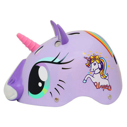 Street Jam Magic Unicorn Kids' Helmet (S, 52-54 cm, Purple)