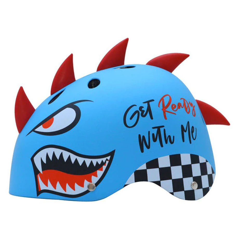 Street Jam Shark Attack Kids' Helmet (M, 55-58 cm, Blue)