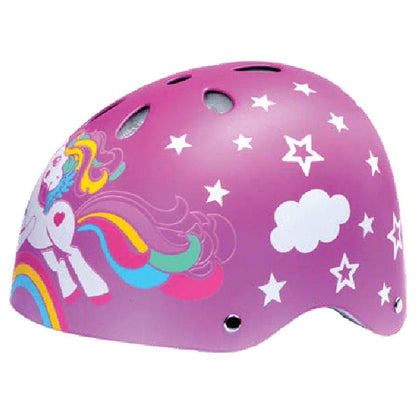 Street Jam Sun Magic Moon Rider Kids' Helmet (S, 52-54 cm, Pink)