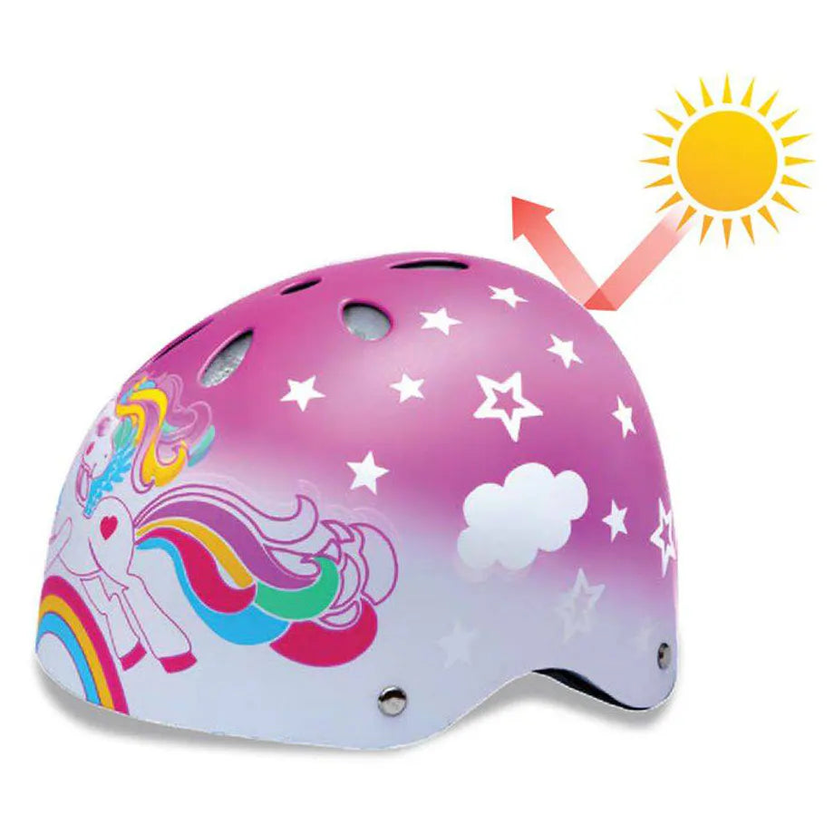 Street Jam Sun Magic Moon Rider Kids' Helmet (S, 52-54 cm, Pink)