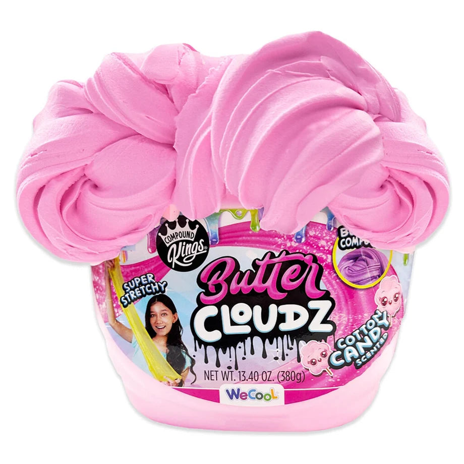 Compound Kings Butter Cloudz Silky Cotton Candy Scented Buttery Compound Tub (380 G, Pink)