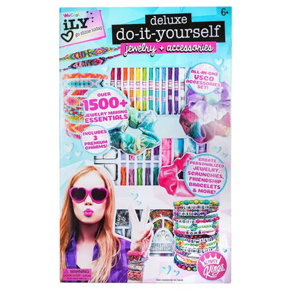 We Cool Activity Kings iLY Deluxe DIY Jewelry & Accessories Craft Kit (1,500+ Pieces)