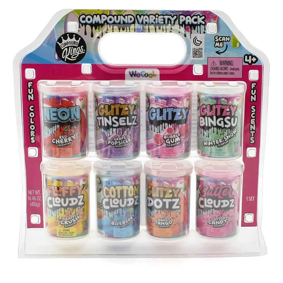 Compound Kings Slime Variety Bundle Set (410 G, Pack Of 8)
