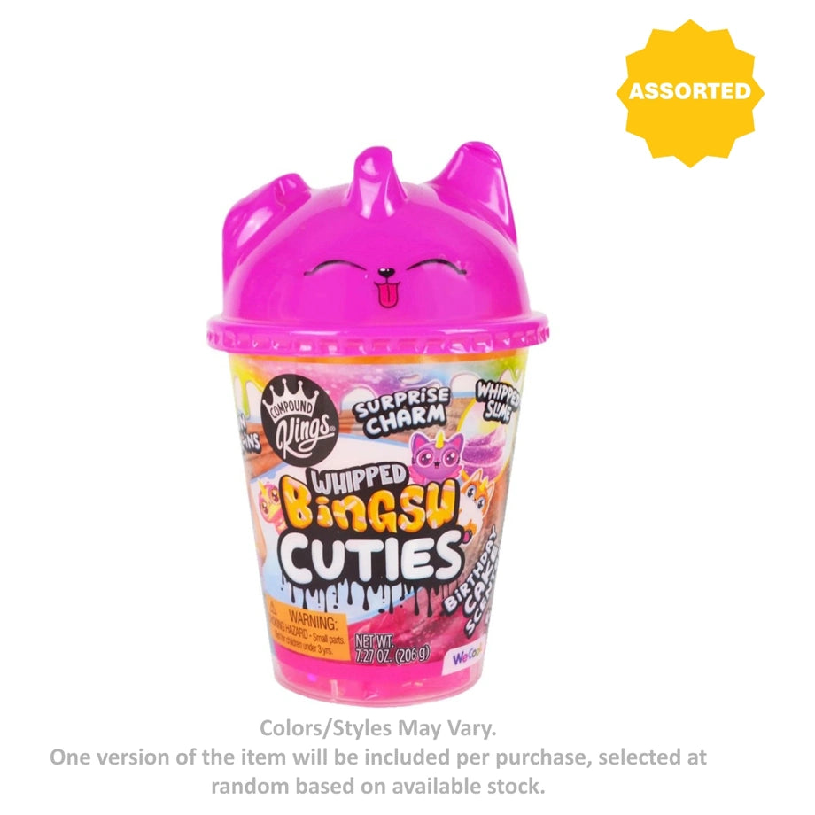 We Cool Compound Kings Whipped Bingsu Cuties Birthday Cake Surprise Charm Scented Slime Cup (206 g, Assorted)
