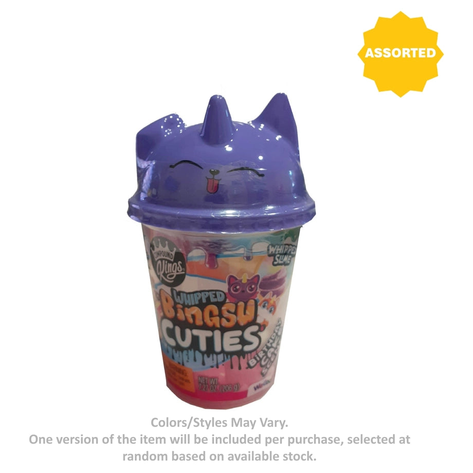 We Cool Compound Kings Whipped Bingsu Cuties Birthday Cake Surprise Charm Scented Slime Cup (206 g, Assorted)