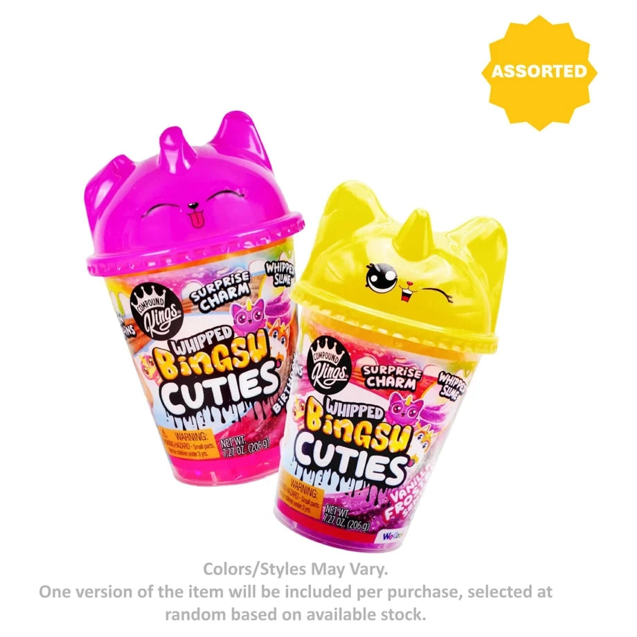We Cool Compound Kings Whipped Bingsu Cuties with Surprise Unicorn Charm Scented Slime Cup (206 g, Assorted)