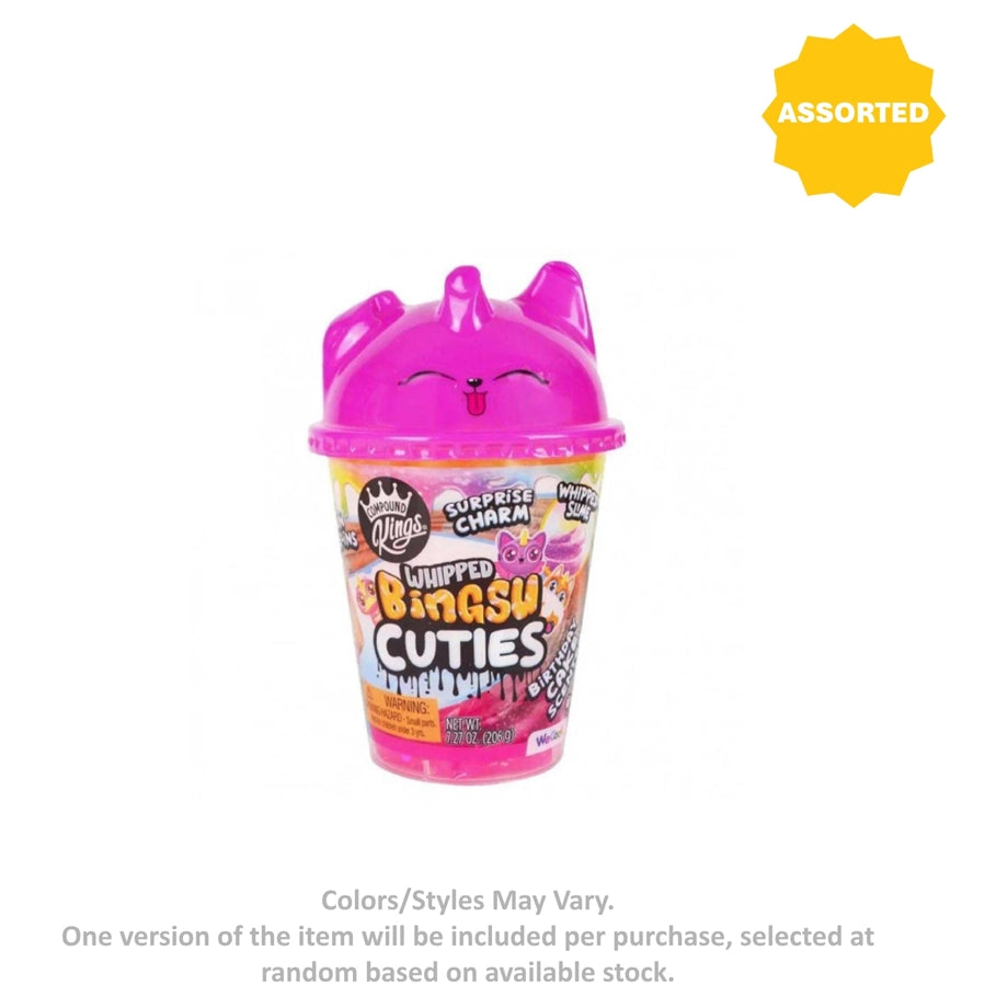 We Cool Compound Kings Whipped Bingsu Cuties with Surprise Unicorn Charm Scented Slime Cup (206 g, Assorted)