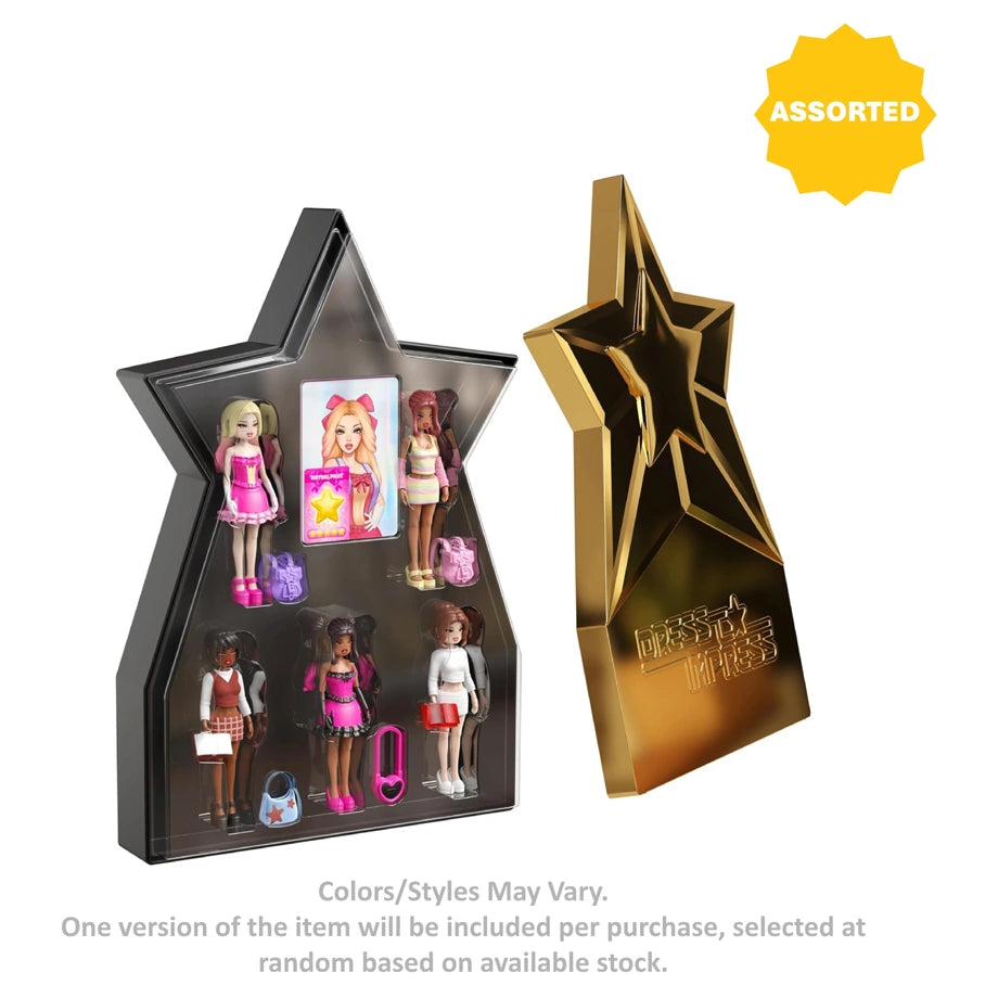 Dress To Impress Superstar Series 1 Mystery Model Dolls Set (10.16 cm, Pack of 5, Assorted)