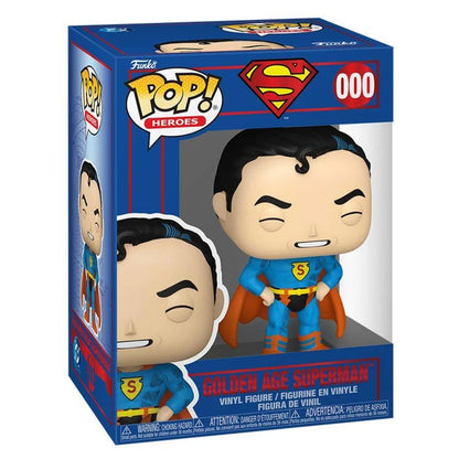 Funko Pop! Heroes Dc Comics Golden Age Superman Vinyl Figure (9.9 Cm)