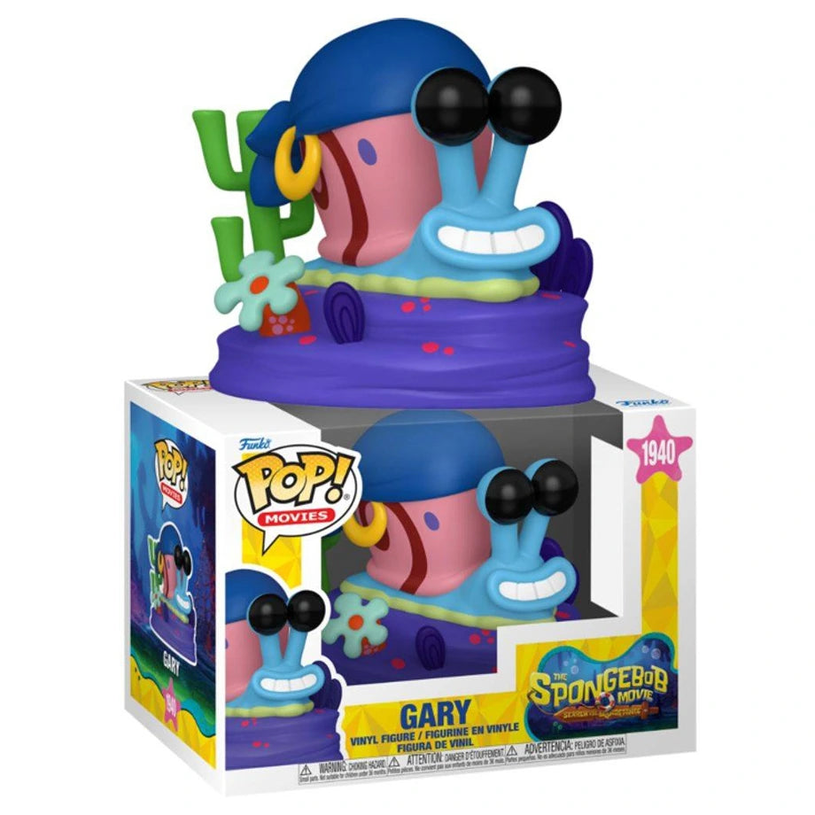 Funko Pop! Movies The Spongebob Movie Search For Squarepants Gary (Pirate) Vinyl Figure (7.4 Cm)