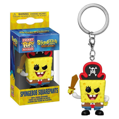 Funko Pocket Pop! The Spongebob Movie Search For Squarepants Spongebob Squarepants (Pirate) Vinyl Keychain (10.2 Cm)