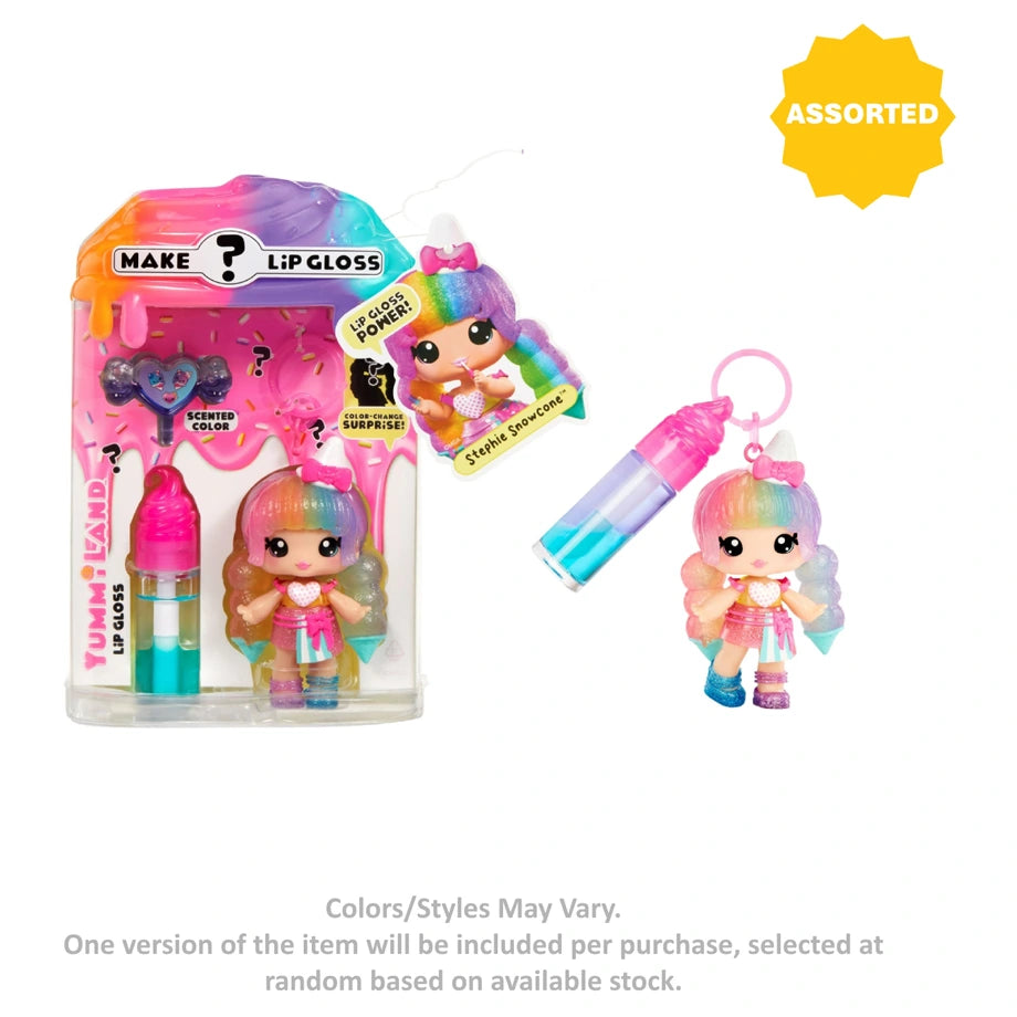 Yummiland Diy Mystery Colour Change Lip Gloss And Doll Set (10.16 Cm, Assorted)