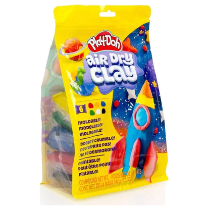 Hasbro Play-Doh Air Dry Clay Multicolour Bag (340 g, Pack of 6)