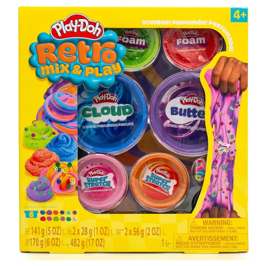 Play-Doh Retro Mix & Play Scented Compounds Set (482 G)