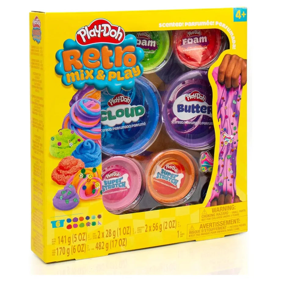Play-Doh Retro Mix & Play Scented Compounds Set (482 G)