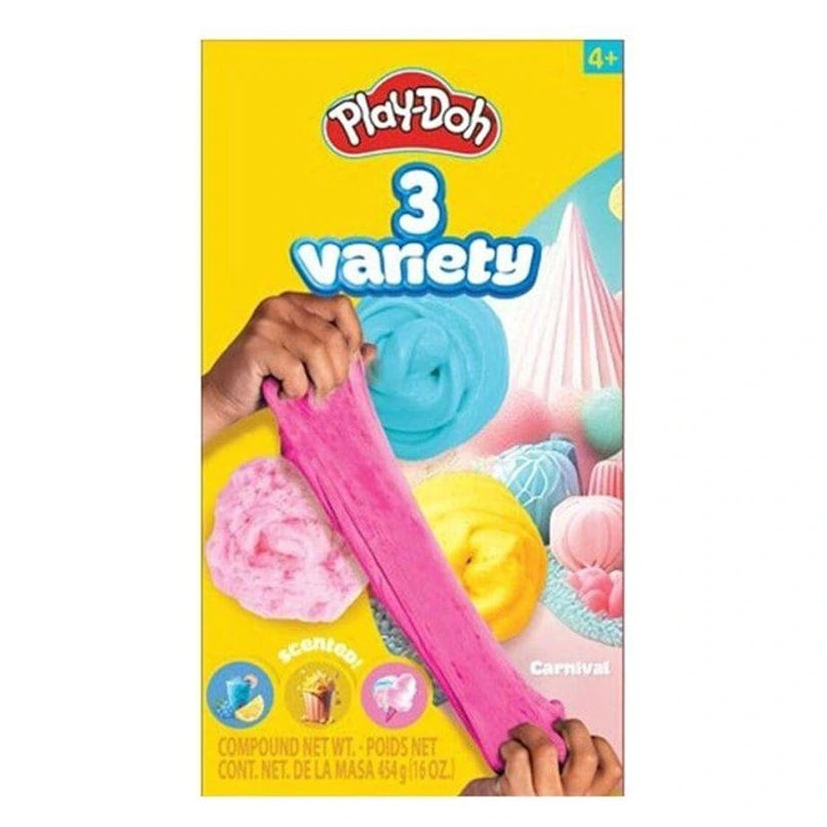 Hasbro Play-Doh Carnival Super Stretch Variety Compound Set (454 g, Pack of 3)
