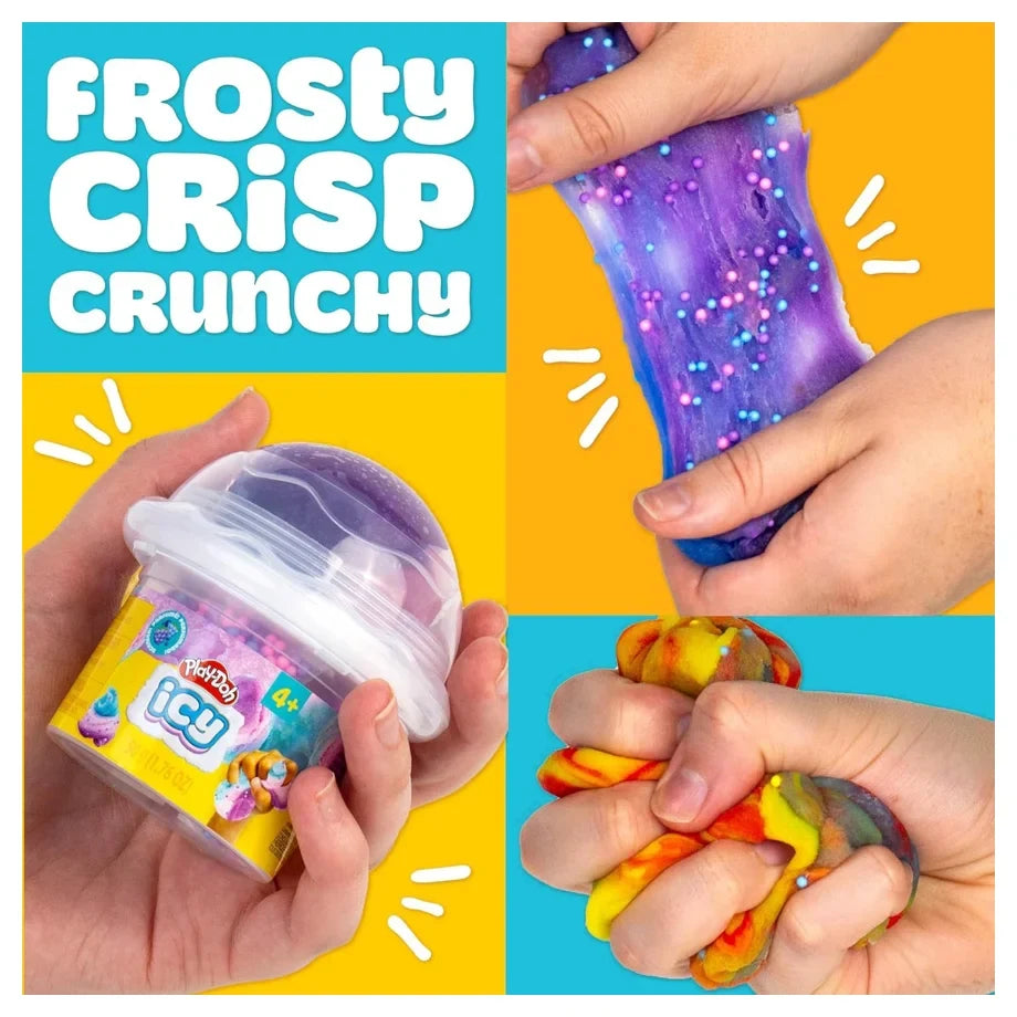 Hasbro Play-Doh Icy Ripple Scented Cherry Crunchy Slime Compound Cup (50 g)