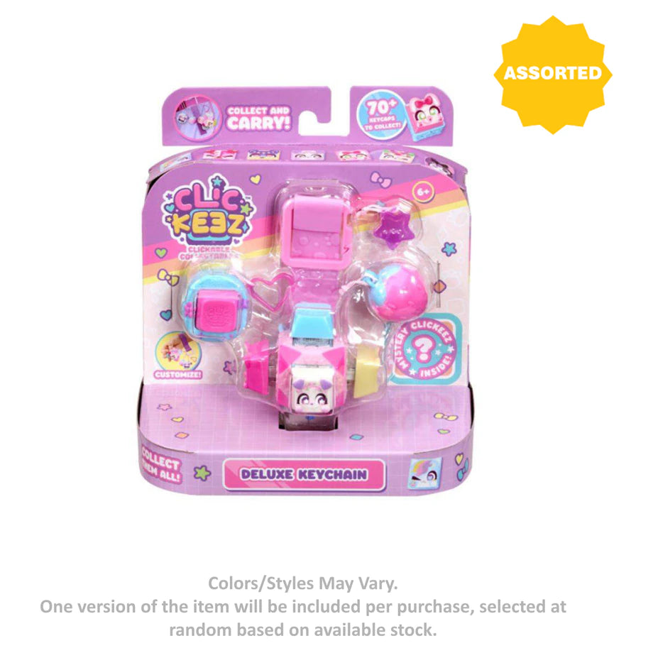 Clickeez Clickable Deluxe Collectable Keychain (Assorted)