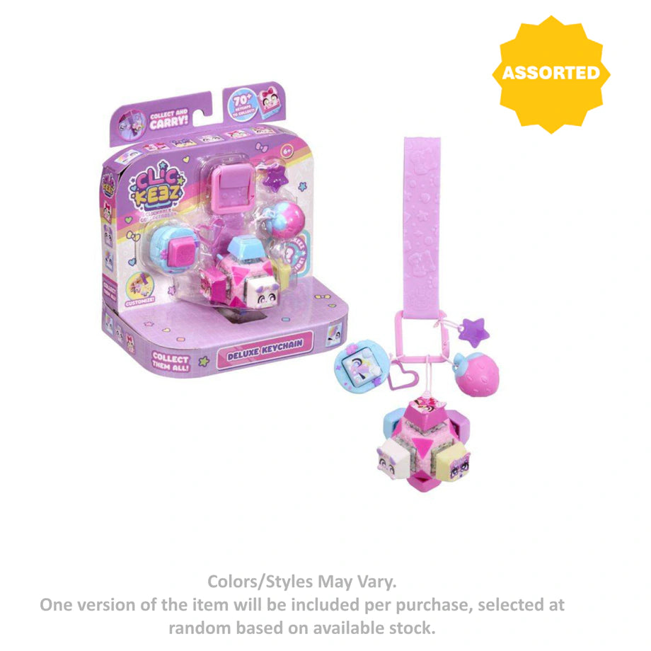 Clickeez Clickable Deluxe Collectable Keychain (Assorted)