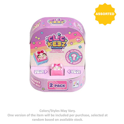 Clickeez Clickable Keyboard Collectables Set (Pack of 2, Assorted)