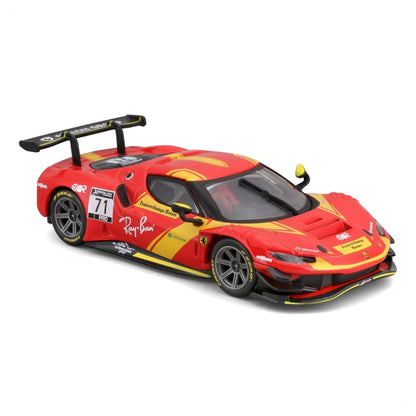 Maisto Tech Ferrari 296 GT3 #71 RC Car (1:16, Red/Yellow)