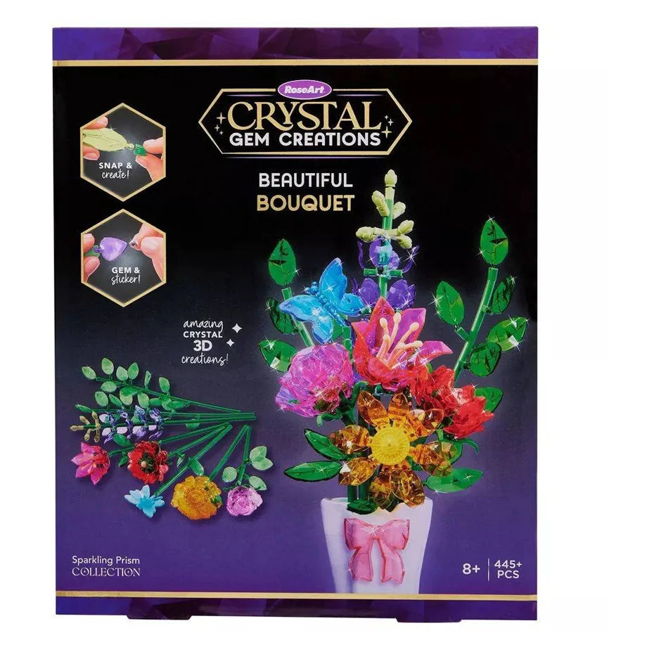 Cra-Z-Art Rose Art Crystal Gem Beautiful Bouquet Activity Kit (445+ Pieces)