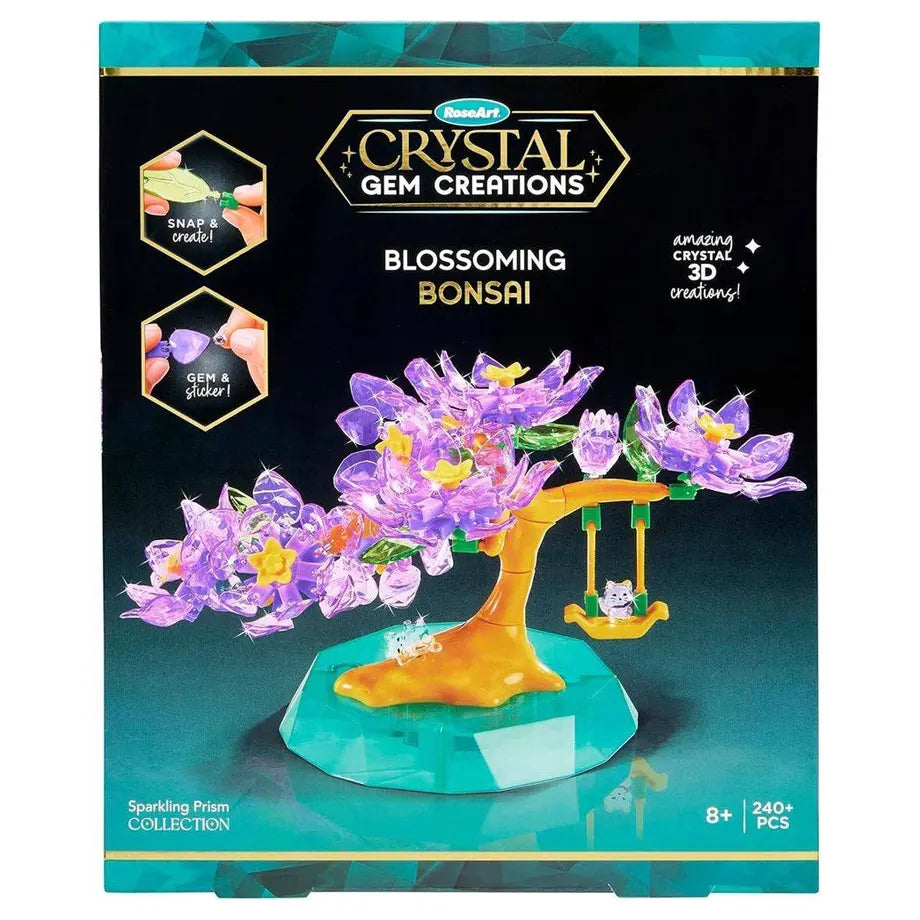 Cra-Z-Art Rose Art Crystal Gem Blossoming Bonsai Activity Kit (240+ Pieces)