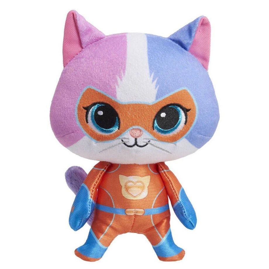 Disney Junior Super Kitties Su-Purr Charged Bitsy Small Plush Toy (20.32 cm, Blue/Pink)