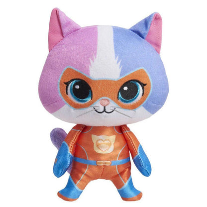 Disney Junior Super Kitties Su-Purr Charged Bitsy Small Plush Toy (20.32 cm, Blue/Pink)